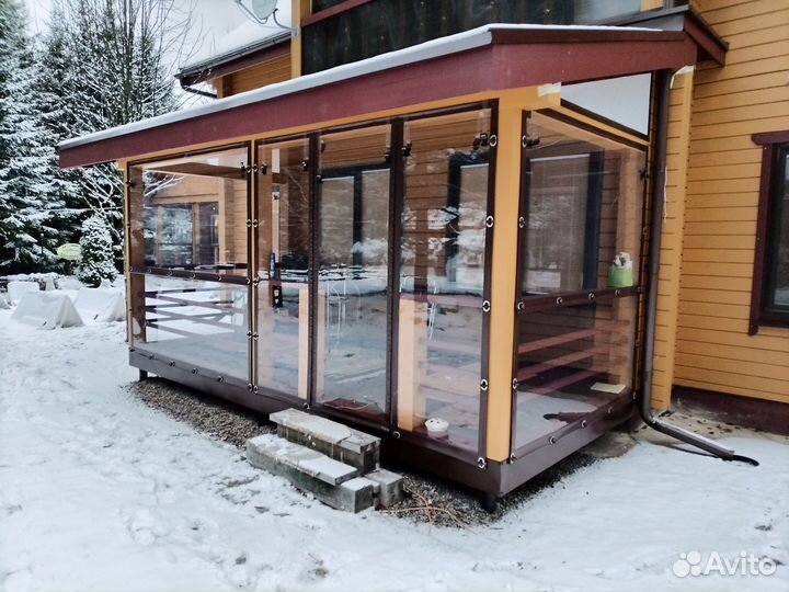 Мягкие окна для беседок террас и веранд