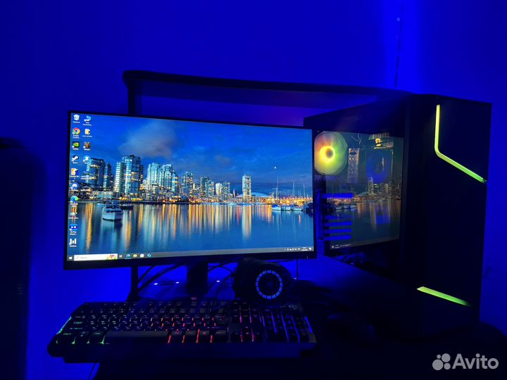 Игровой компьютер с монитором полный комплект