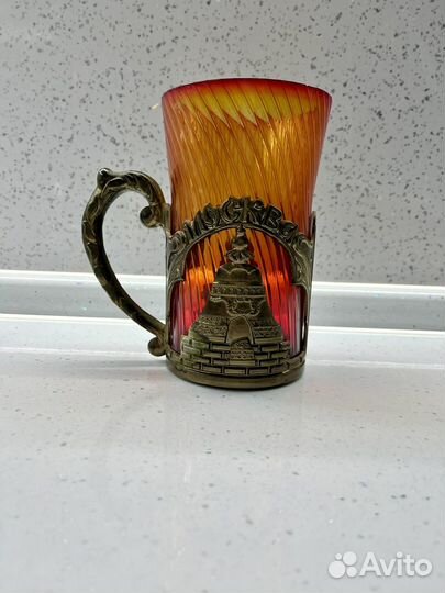 Стакан с подстаканником 