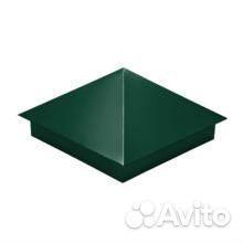 Колпак на столб 390х390 0,45мм RAL 6005 зеленый