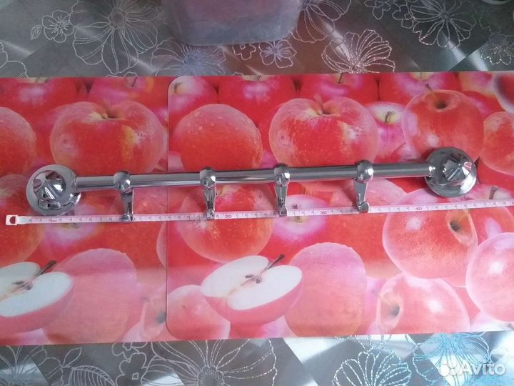 Рейлинг для кухни с крючками 46 см