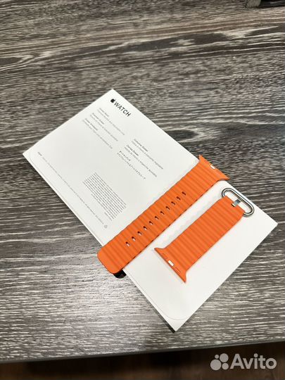 Ремешок apple watch ocean band orange