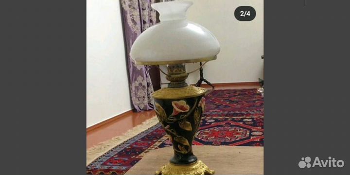 Лампа настольная антиквариат