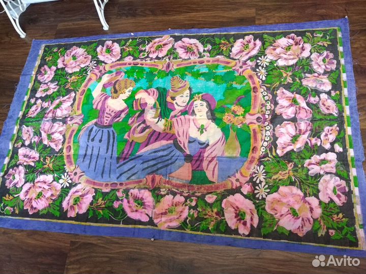 Ковер-Малеванка, старинный, Польша,19в.Отличный