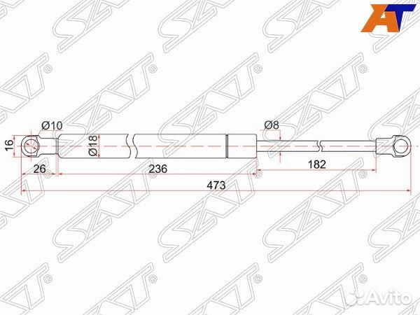 Амортизатор капота lexus IS250