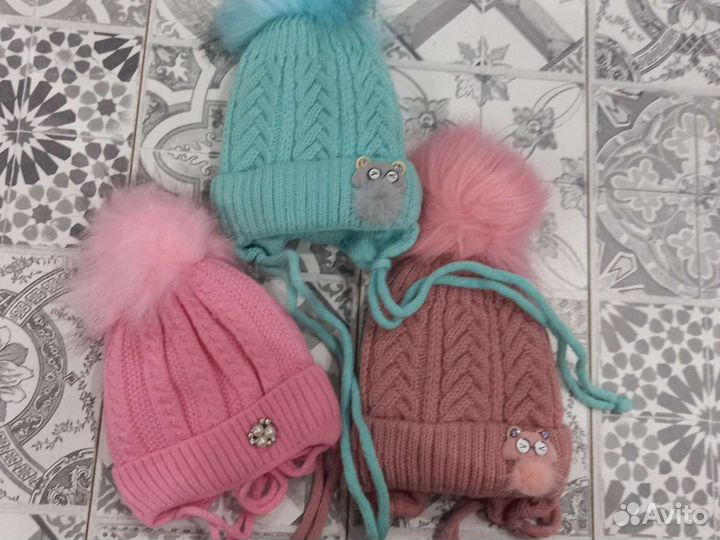 Шапка для новорожденного 0-6 мес