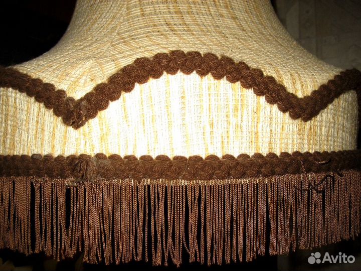Абажур плетеный бу