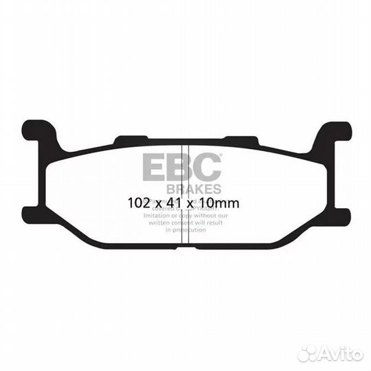 Тормозные колодки синтетические EBC FA179HH