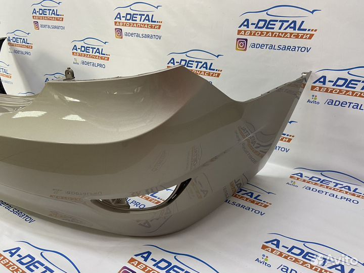 Бампер задний Hyundai Solaris (2011-14) Бежевый