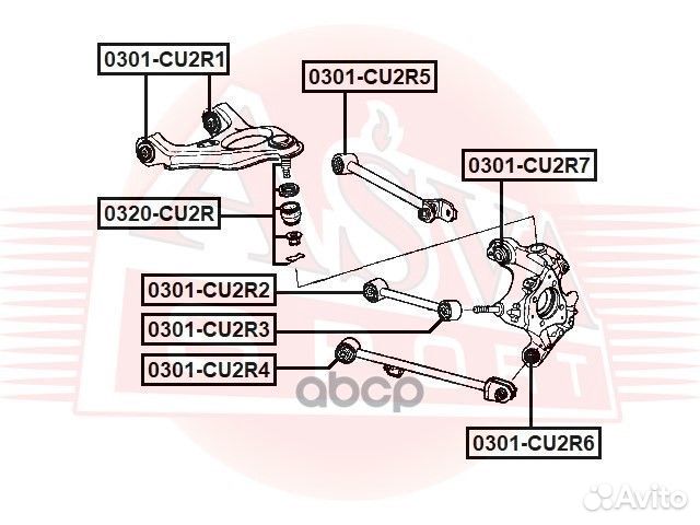 Опора шаровая asva 0320-CU2R 0320-CU2R asva