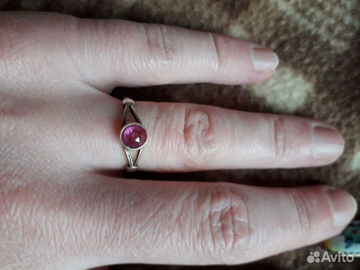 Серебрянное кольцо СССР 15р 875 пр Звезда