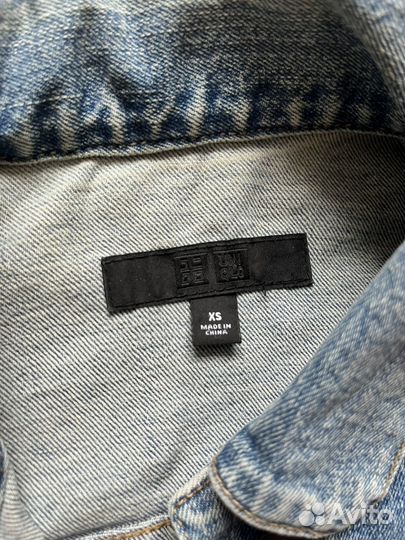Джинсовая куртка uniqlo женская