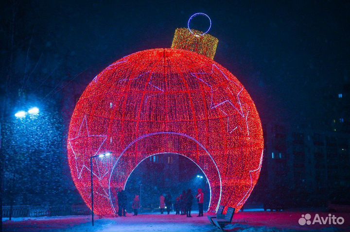 Уличные световые фигуры