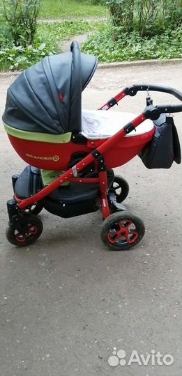 Коляска 2 в 1 эко кожа