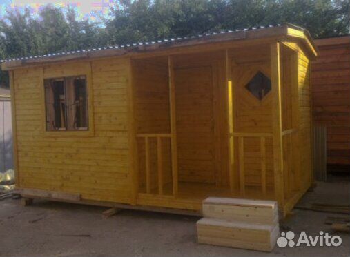 Бытовка деревянная 2.4 х 6