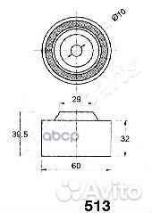 Ролик ремня грм mitsubishi galant/hyundai santa
