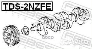 Шкив коленвала 1nzfe/2nzfe (toyota corolla CE12