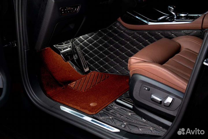 3D Коврики Range Rover Vogue Экокожа Салон Багажни