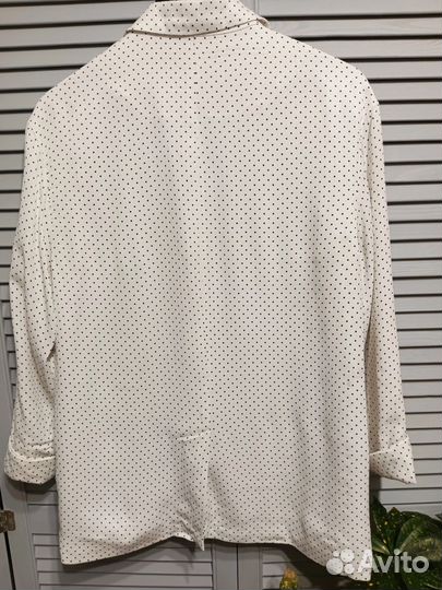 Жакет белый zara размер 44/46