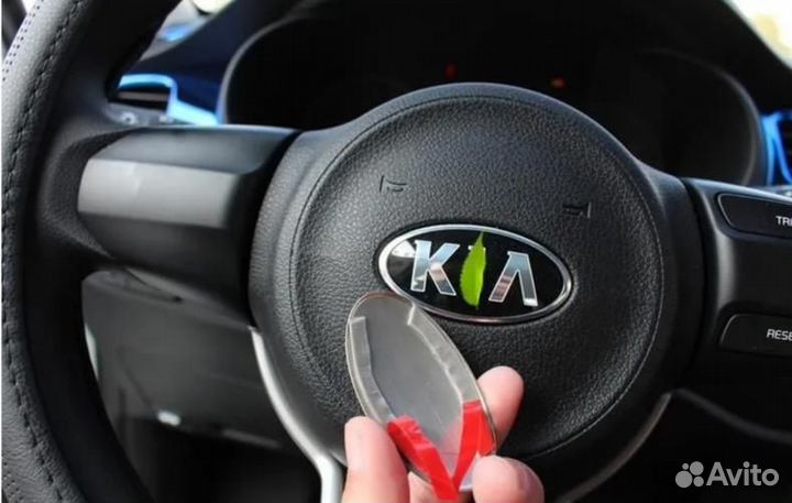 Эмблема шильдик K2 на руль киа рио 4 KIA RIO 2017