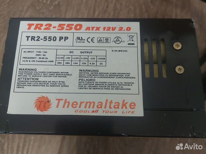 Блок питания thermaltake 550w