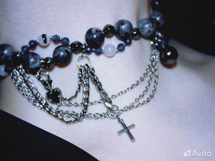 Чокер из натуральных камней / Ожерелье