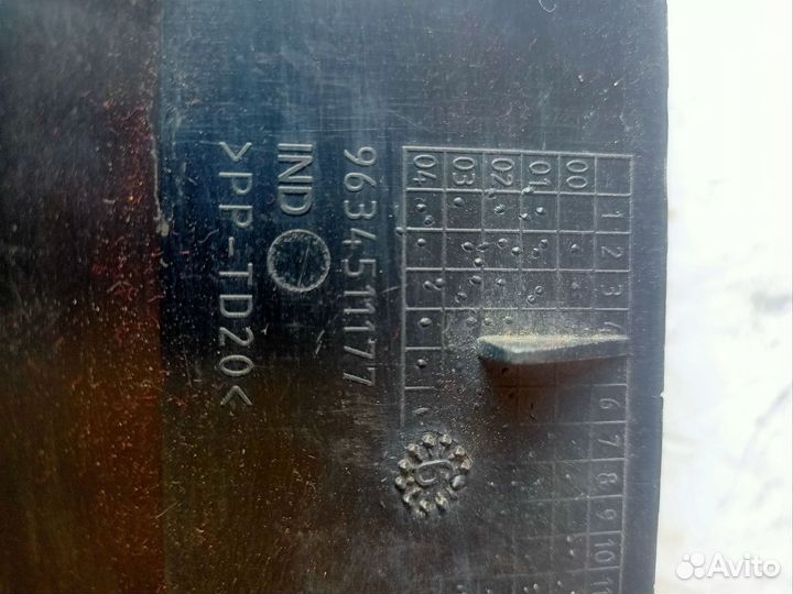 Дефлектор обдува салона центральный Peugeot 307