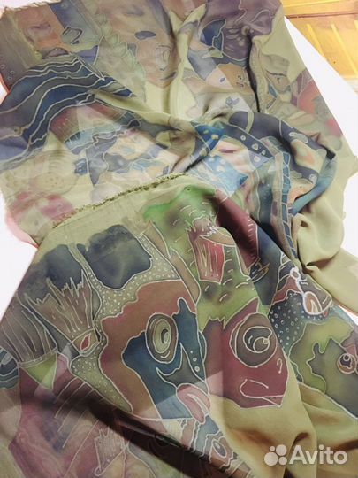 Хаори из шелка ручной работы