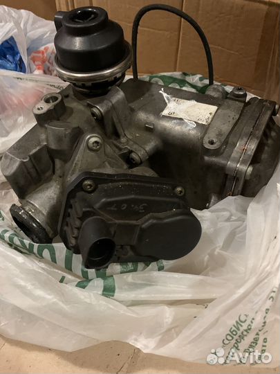 Блок егр Audi q7 4l Cjga