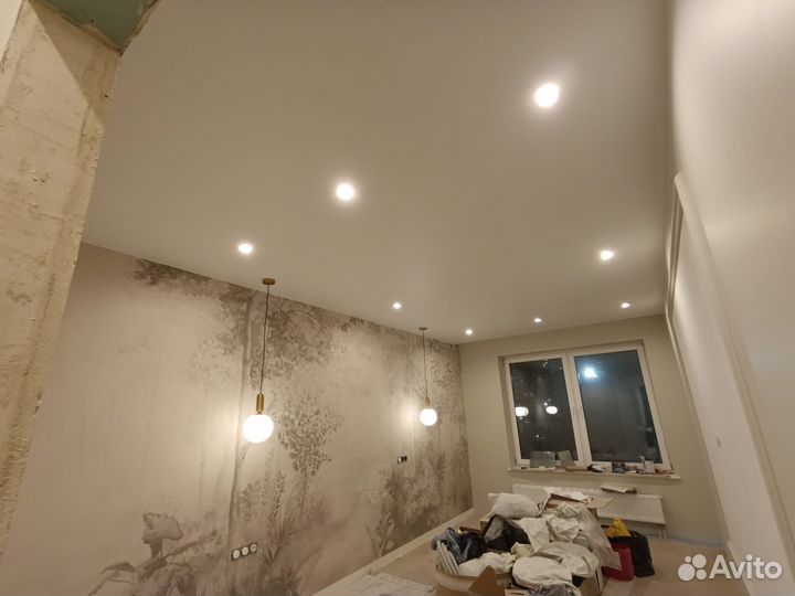 Натяжные потолки установка за 1 день