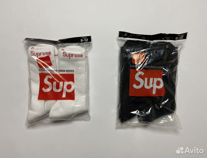 Носки Supreme Hanes оригинал