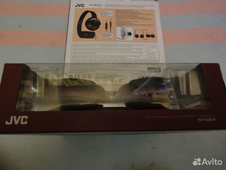 Наушники складные накл.,JVC,черный,новые