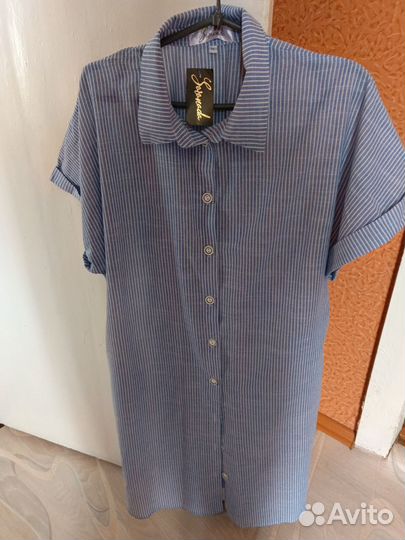 Платье рубашка женская