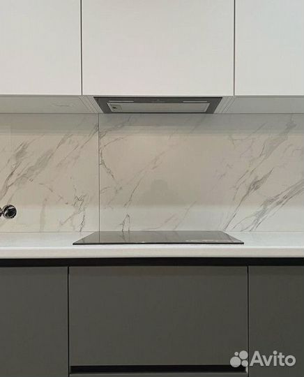 Кухня прямая с островом