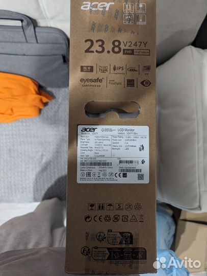 Игровой монитор Acer 24 дюйма 100Hz 1920x1080