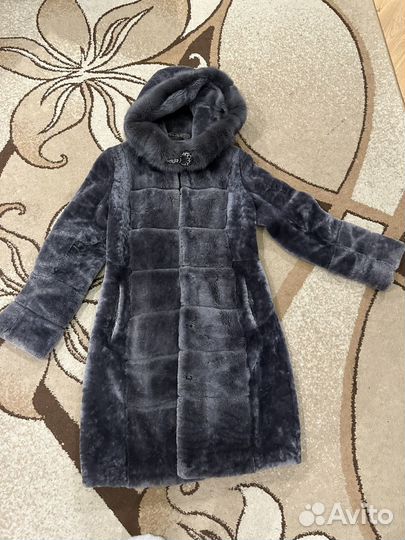 Шуба норковая с капюшоном 42 44