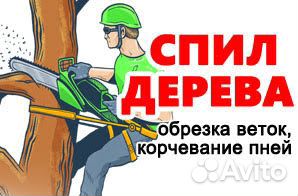 Спил деревьев расчистка участков