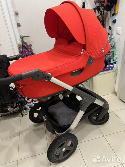 Коляска stokke trailz terrain RED, торг уместен