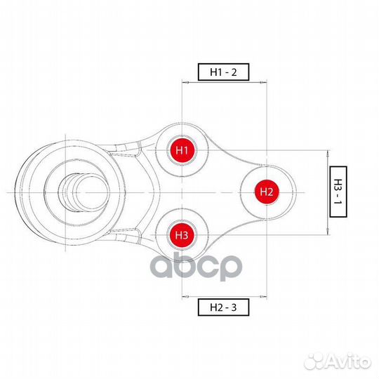 Опора шаровая R toyota Camry V30/V40 / lexus ES