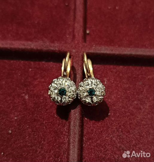 Серьги Женави малинка