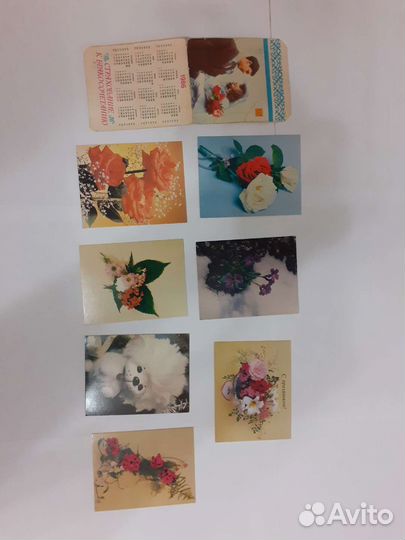 Календарики,открытки СССР, России