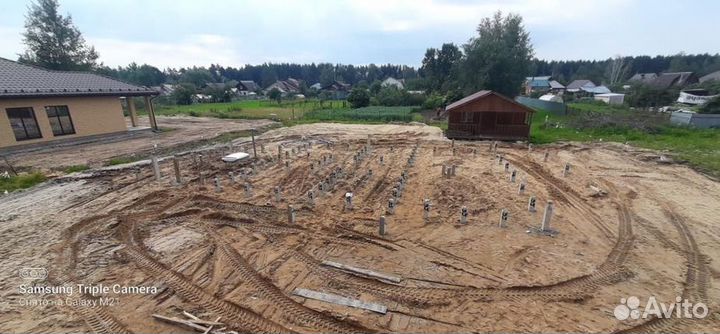 Монтаж жб свай