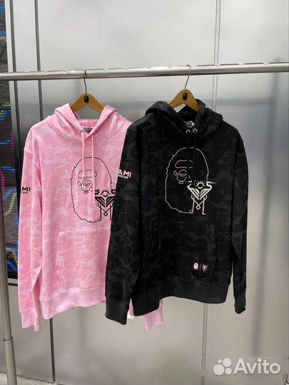 Кофта bape x inter miami