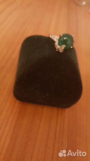 Серебряное кольцо с агатом