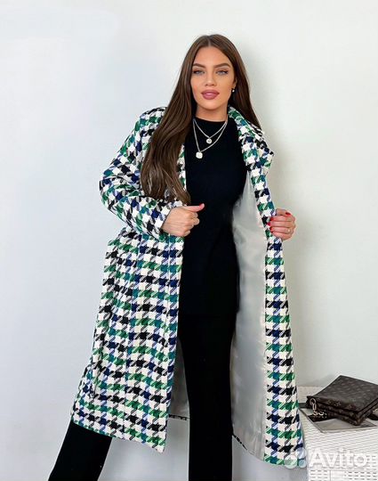 Новое пальто женское гусиная лапка 42 44 46 48