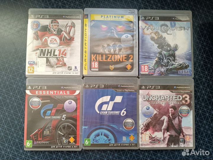 PlayStation 3 Slim (PS3) + диски