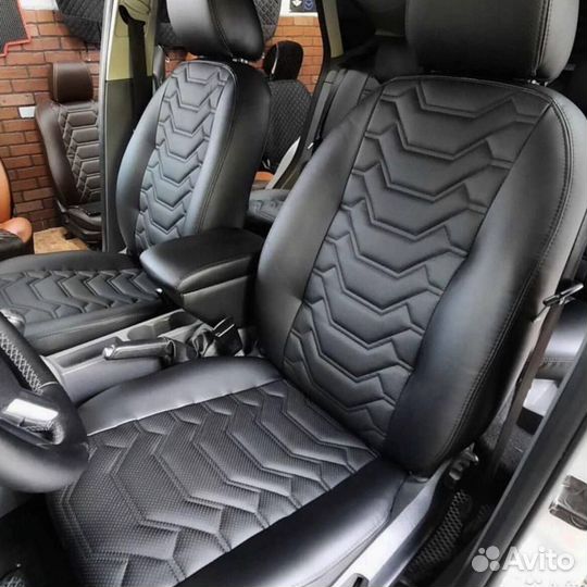 Чехлы на сиденья Фольксваген Т-5 2010г