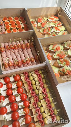 Кейтеринг, закуски, гастробоксы