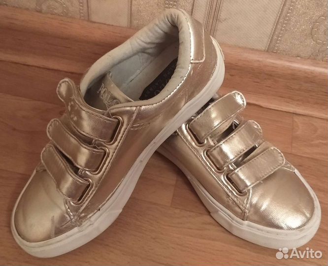 Кожаные кеды для девочки