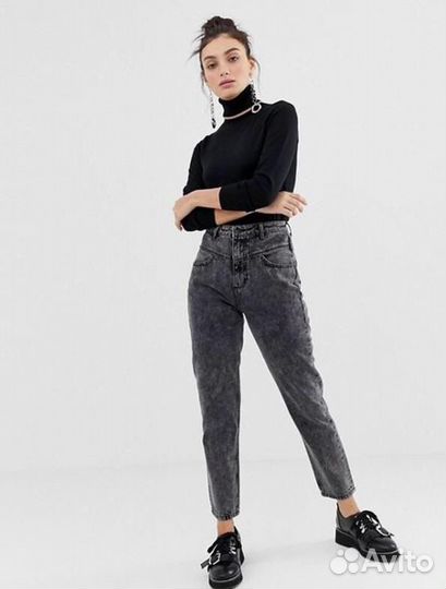 Джинсы stradivarius mom